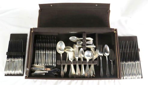 150 Pc. Tiffany & Co. "Faneuil" Dinner Size Sterling Flatware Set
