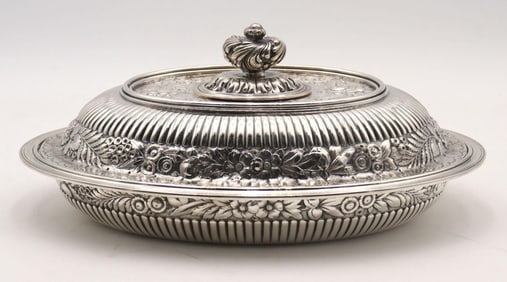 Rare Tiffany & Co. Sterling Silver Covered Entree Dish