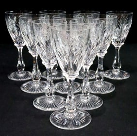 10 Pc. Stuart "Churchill" Crystal Liquor Cocktail Set