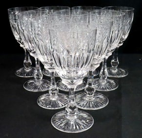 10 Pc. Stuart "Churchill" Tall Crystal Water Goblet Set