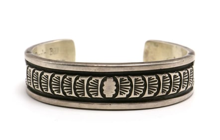 Darin Bill Navajo Sterling Silver Cuff