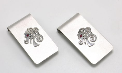 Pair of Dolan Bullock Sterling Silver Money Clips