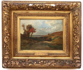 Stanislas Lepine (French, 1835-1892) Oil Painting on Board