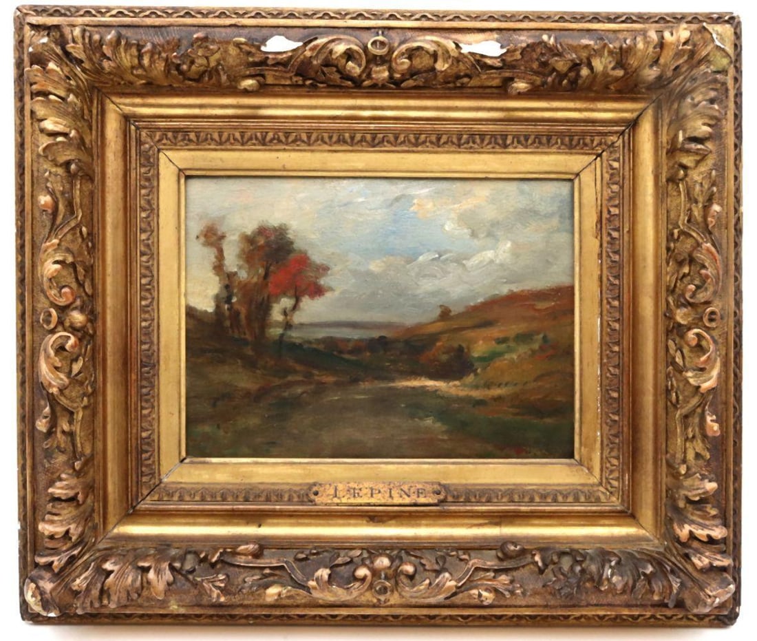 Stanislas Lepine (French, 1835-1892) Oil Painting on Board (1 of 8)
