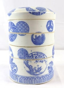 Late 19th C. Imari Porcelain Jubako