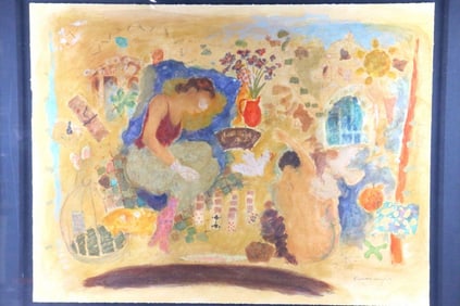 Roy Fairchild Woodard "Do Not Listen" Serigraph