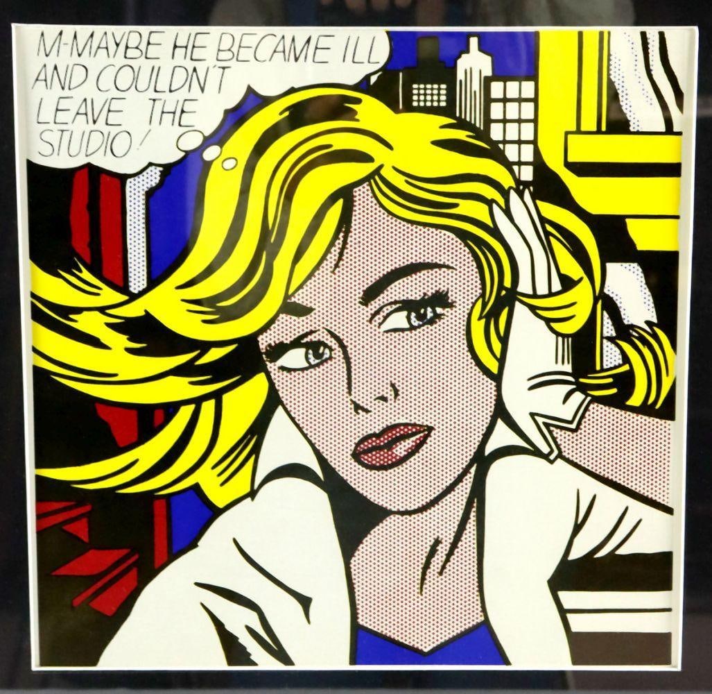 Roy Lichtenstein "M-Maybe" Offset Lithograph (1 of 5)