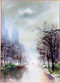 Bogomir Bogdanovic (Serbian, 1923-2011) Oil Painting on Canvas