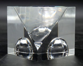 Rare Steuben Floating Spheres Crystal Paperweight