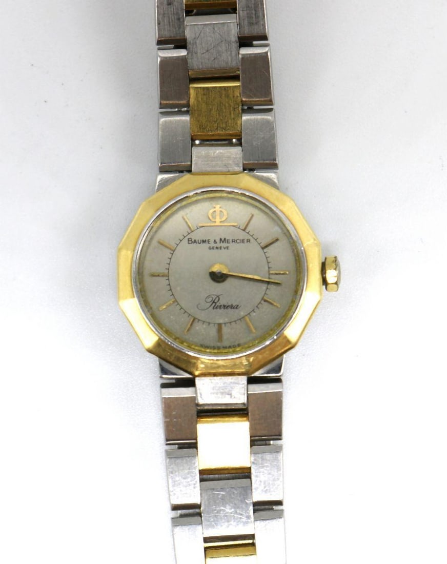 Baume & Mercier "Riviera" 18Kt & Stainless Steel Ladies Wristwatch (1 of 5)