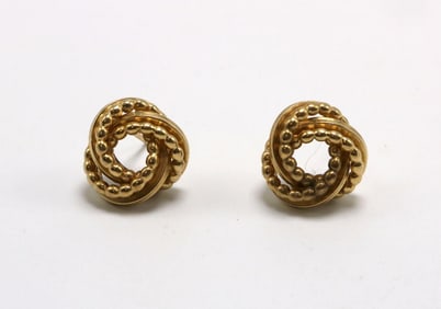 14Kt Yellow Gold Ladies Earrings