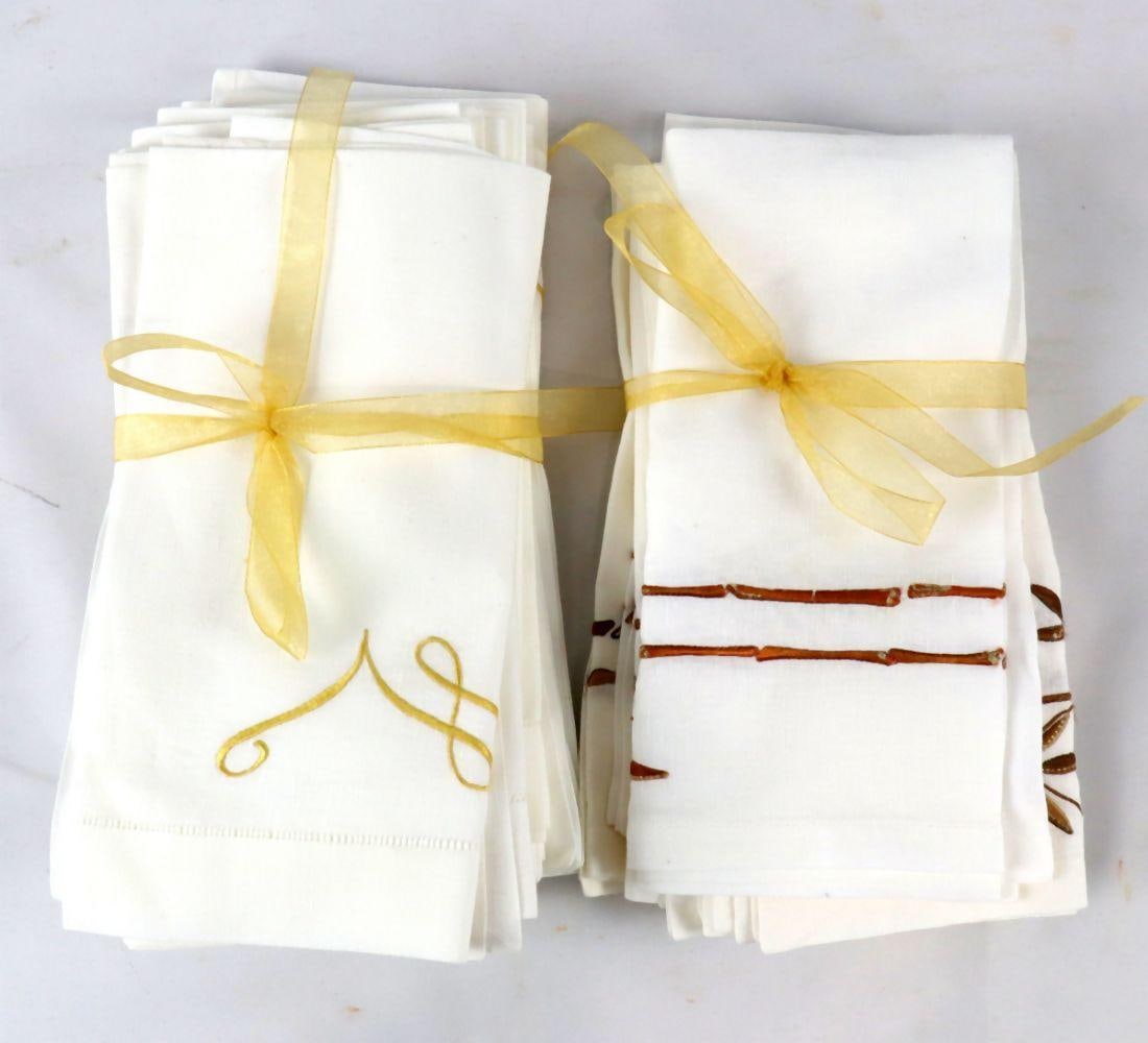 19 Pc. Kim Seybert Dinner Napkins (1 of 3)