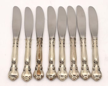 8 Pc. Gorham "Chantilly" Sterling Butter Spreaders