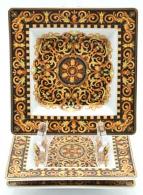 3 Pc. Versace Rosenthal "Barocco" Porcelain Trays