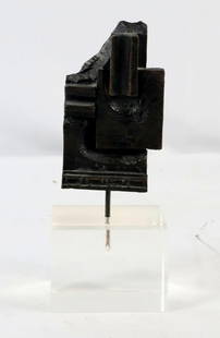 Louise Nevelson (American, 1899-1988) "Brandeis Multiple" Sculpture: Louise Nevelson (American, 1899–1988)Brandeis MultipleA finely cast bronze abstract sculpture by Louise Nevelson, exemplifying her bold, architectural approach to form and space. The work is