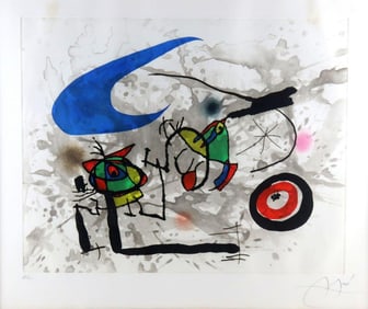 Joan Miro "Pygmies Under the Moon" Lithograph