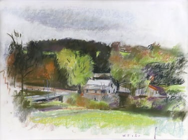 Wolf Kahn (German, 1927-2020) "At The River"