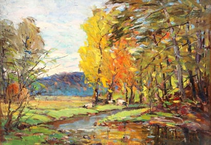 Thomas John Mitchell "Corbetts Glen" Oil Painting on Board