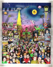 Charles Fazzino "Remembering 60's TV" 3-D Serigraph