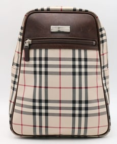 Burberry Nova Check Leather Crossbody Bag