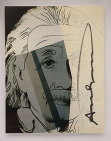Andy Warhol (American, 1928-1987) "Albert Einstein" Invitation