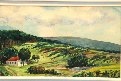 Maurice de Vlaminck "Maison Dans un Paysage" Watercolor