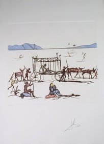 Salvador Dali "Judgement" Aquatint