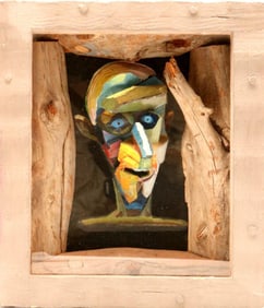 John B. Albers "Knot and Not Wholes" Mixed Media Wood Sculpture
