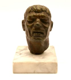 Julius Bartfay "Old Joe" Bronze Bust