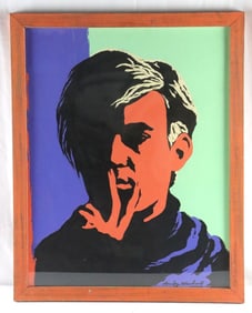 Attr. Andy Warhol "Self Portrait" Silkscreen