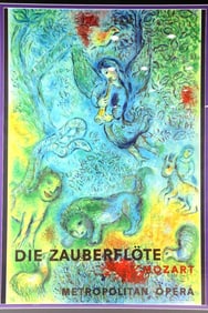 Marc Chagall "Magic Flute" Poster Lithograph