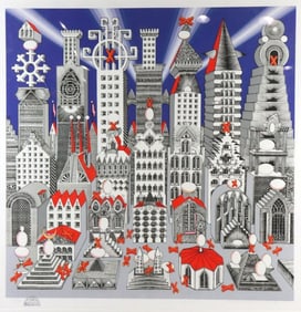 Pedro Friedeberg "Ciudad De Un Millon Con 25 Huevos Duros" Silkscreen