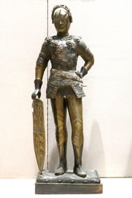 After Franz Unterberger "King Arthur" Bronze Sculpture