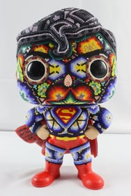 Rick Wolfryd "Superman" Beaded Sculpture