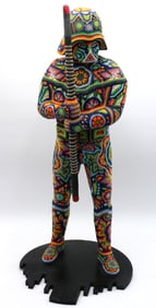 Rick Wolfryd "Universal Man" Beaded Sculpture