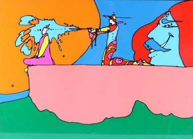 Peter Max "Giving the Light" Lithograph