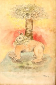 Tilsa Tsuchiya (Peru, 1929-1984) Watercolor on Paper