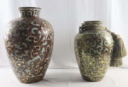 Two Contemporary Pottery Vases