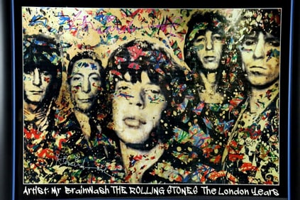 Mr. Brainwash "The Rolling Stones" Signed Original Poster