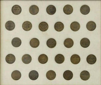 Collection of Twenty-Seven American Brothel Coins