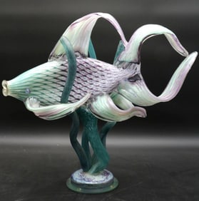 Vintage Italian Murano Glass Fish Sculpture