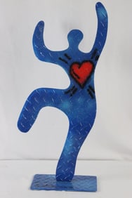 Steve Zaluski (American, b. 1958) "Dancer" Aluminum Sculpture