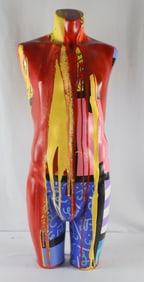 Jozza (Brazilian b. 1958) Acrylic Painted Mannequin Sculpture