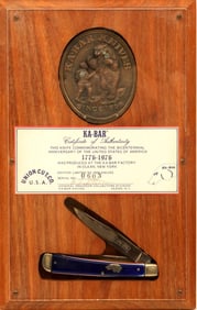 Ka-Bar Plaqued Commemorative Bicentennial Knife