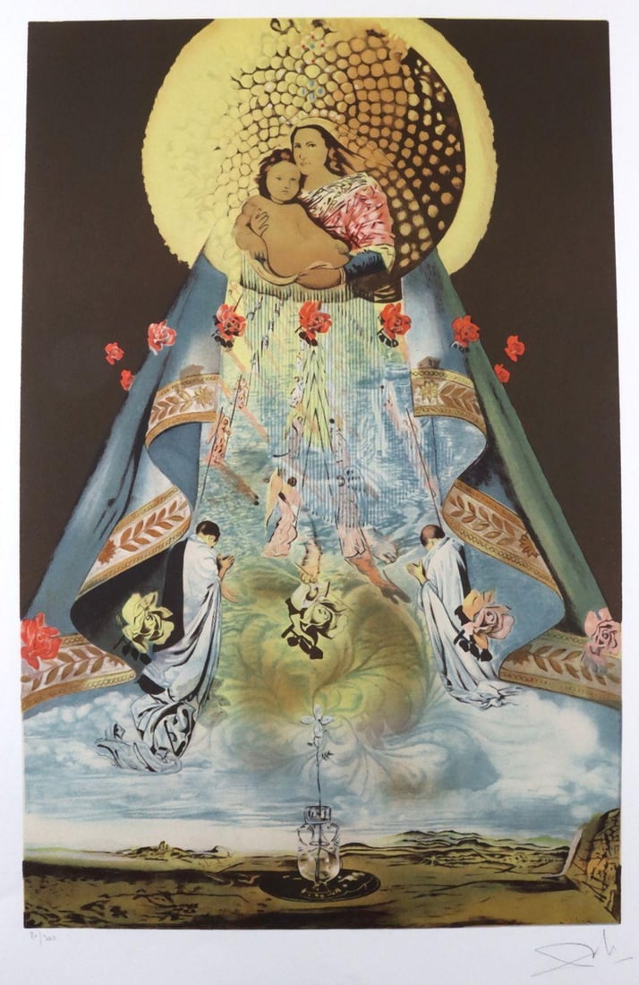 After Salvador Dali "The Virgin of Guadalupe" Lithograph (1 of 4)