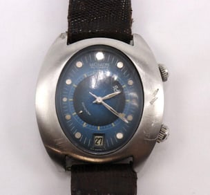 Vintage LeCoultre Memovox HP6 Automatic Alarm Wristwatch