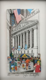 John Suchy "The New York Stock Exchange" 3-D Serigraph