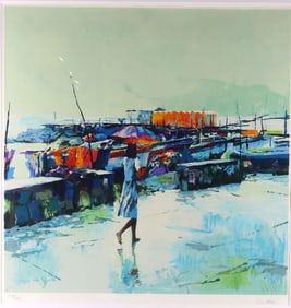 Nicola Simbari (Italian 1927-2012) "Sorrento" Serigraph