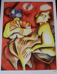 Alexandra Nechita "When Sunflowers Bloom Again" Lithograph