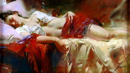 Pino Daeni "Dreamer" Giclee on Canvas
